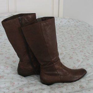 Born Brown Leather Riding Boots